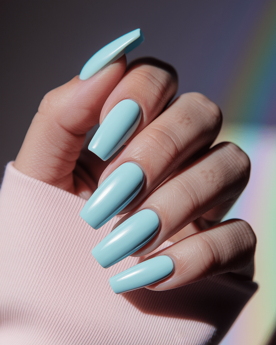 The Rising Trend of Milky Blue Nails: Soft, Chic, and Effortlessly Stylish