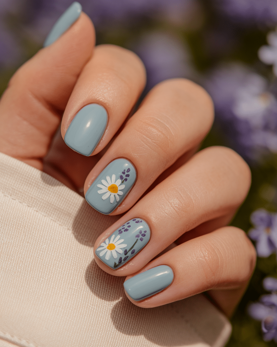 The Rising Trend of Milky Blue Nails: Soft, Chic, and Effortlessly Stylish