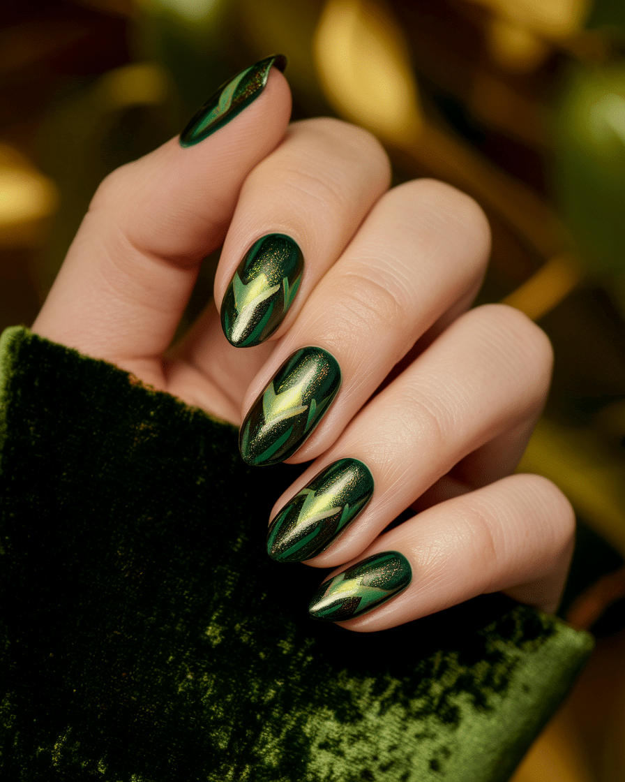 The Allure of Deep Green Nails: A Timeless Trend That Elevates Every Look