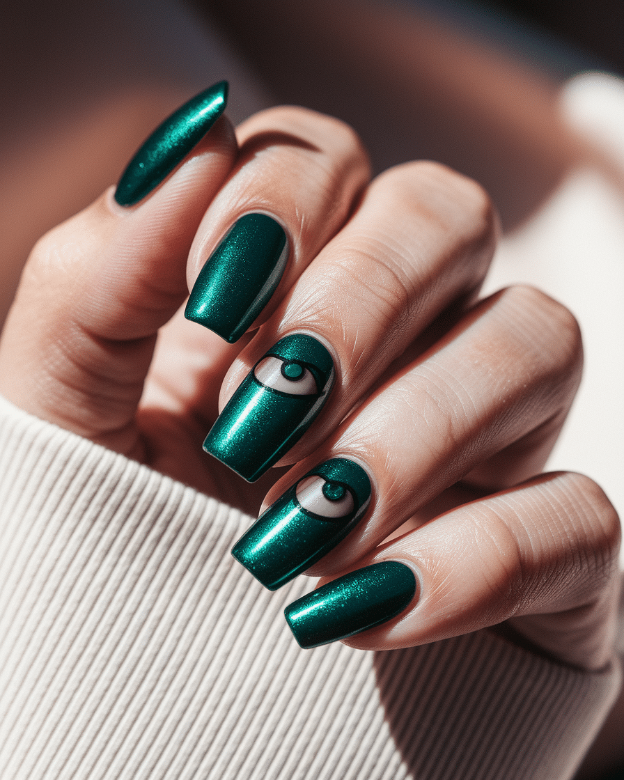 The Allure of Deep Green Nails: A Timeless Trend That Elevates Every Look