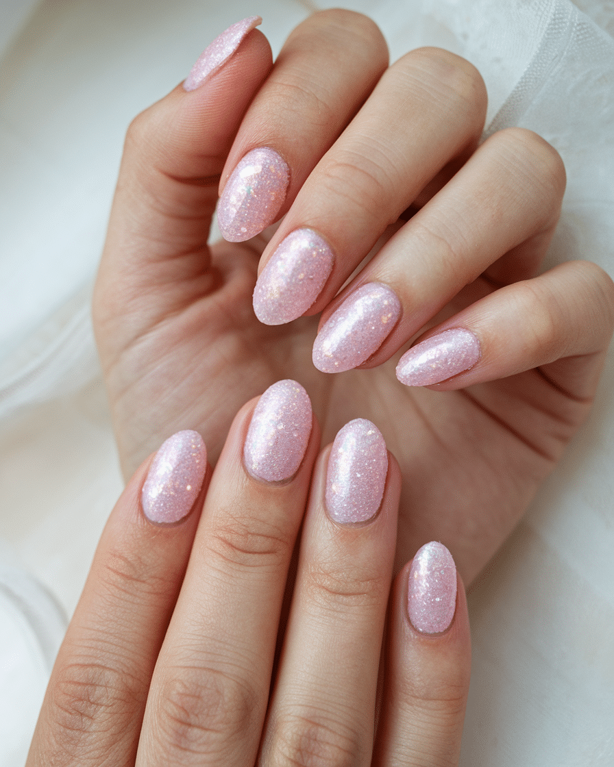 0007_2_a-still-of-a-hand-with-nails-of-pink-sug_UkoaEchERhmKfzKaaUWGUA_CrHeQTF7Sj6_HlYPiK6uxQ_cover Shine Bright This Spring: The Sparkle Manicure Revival We’re Obsessed With