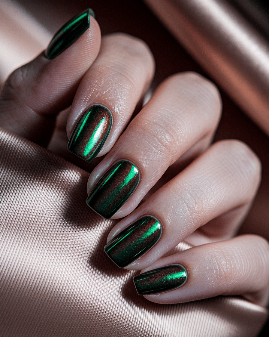 The Allure of Deep Green Nails: A Timeless Trend That Elevates Every Look