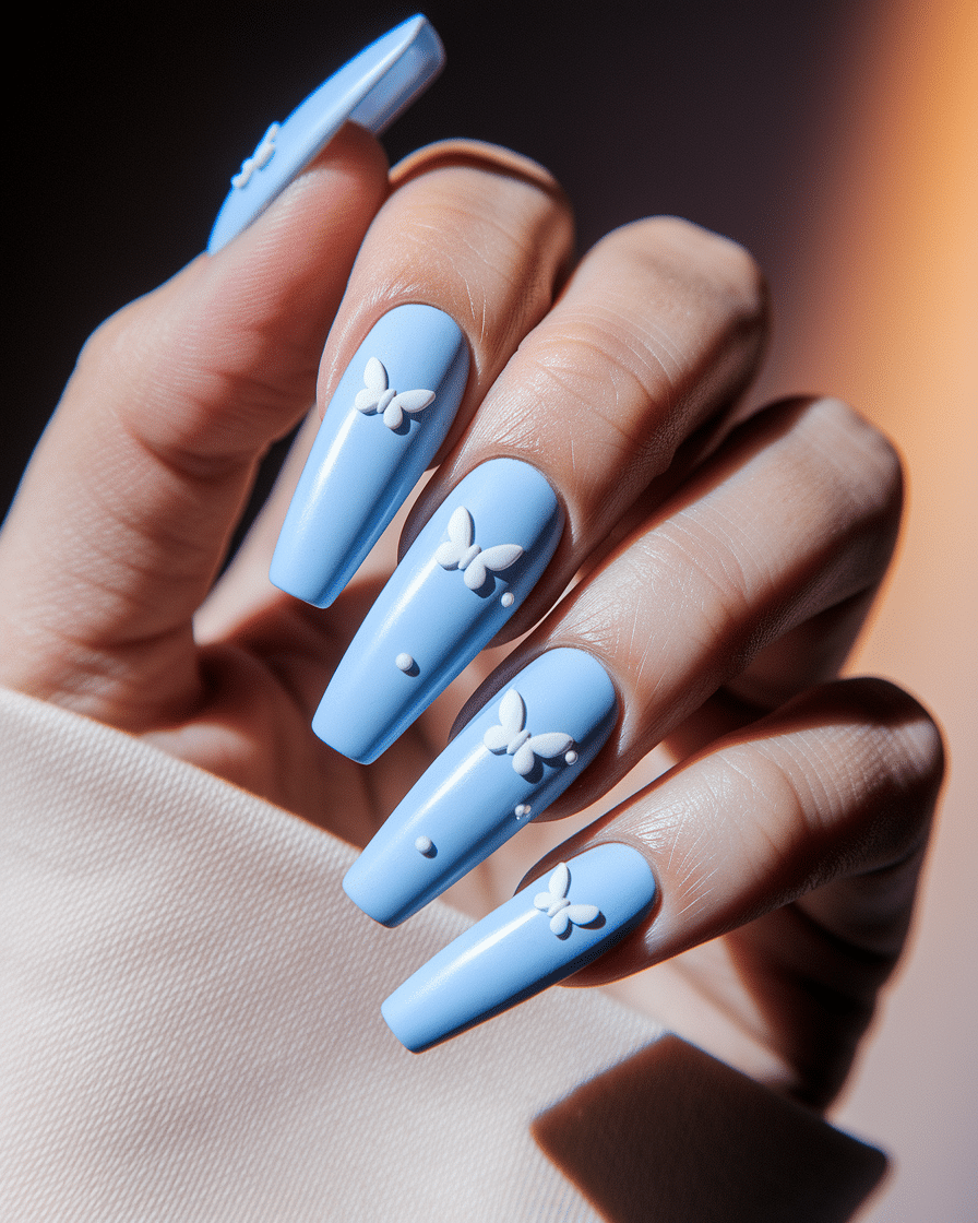 0008_3_a-close-up-photograph-captures-the-intri_i4mhHAb8RymF2R-UuHXkMg_Qyl8JEw7T1GW43R_GKGVwQ Butterfly Nail Art Ideas That Add Whimsy and Elegance to Every Manicure