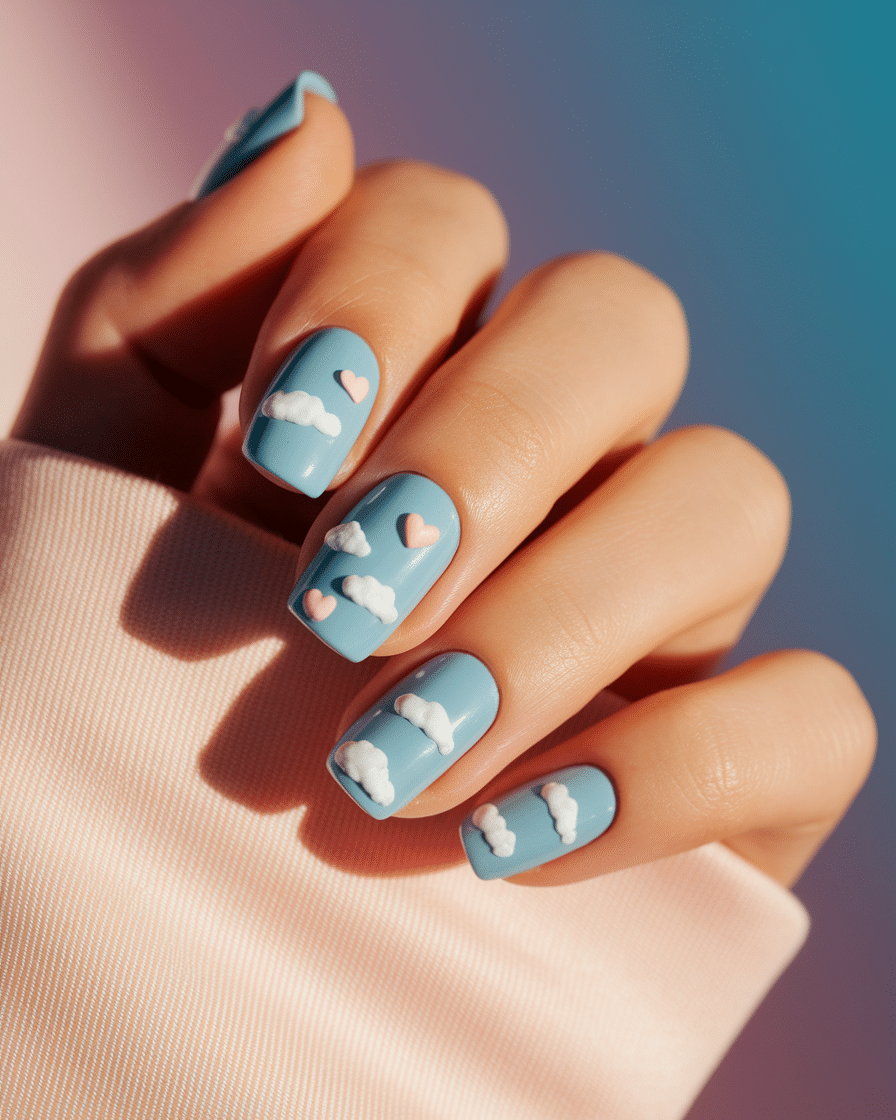 Romantic Nail Designs with a Bold Twist: Why Blue is the New Valentine’s Favorite