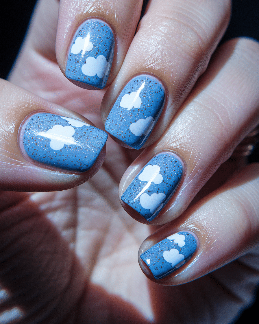 0010_2_a-close-up-photograph-of-a-beautiful-han_cx0mctn1QqOrO3LAaYs9Rg_c5y5LR0zTams7h-RI11y6A The Dreamiest Summer Nail Trend: Blue Sky Nails with Fluffy Clouds