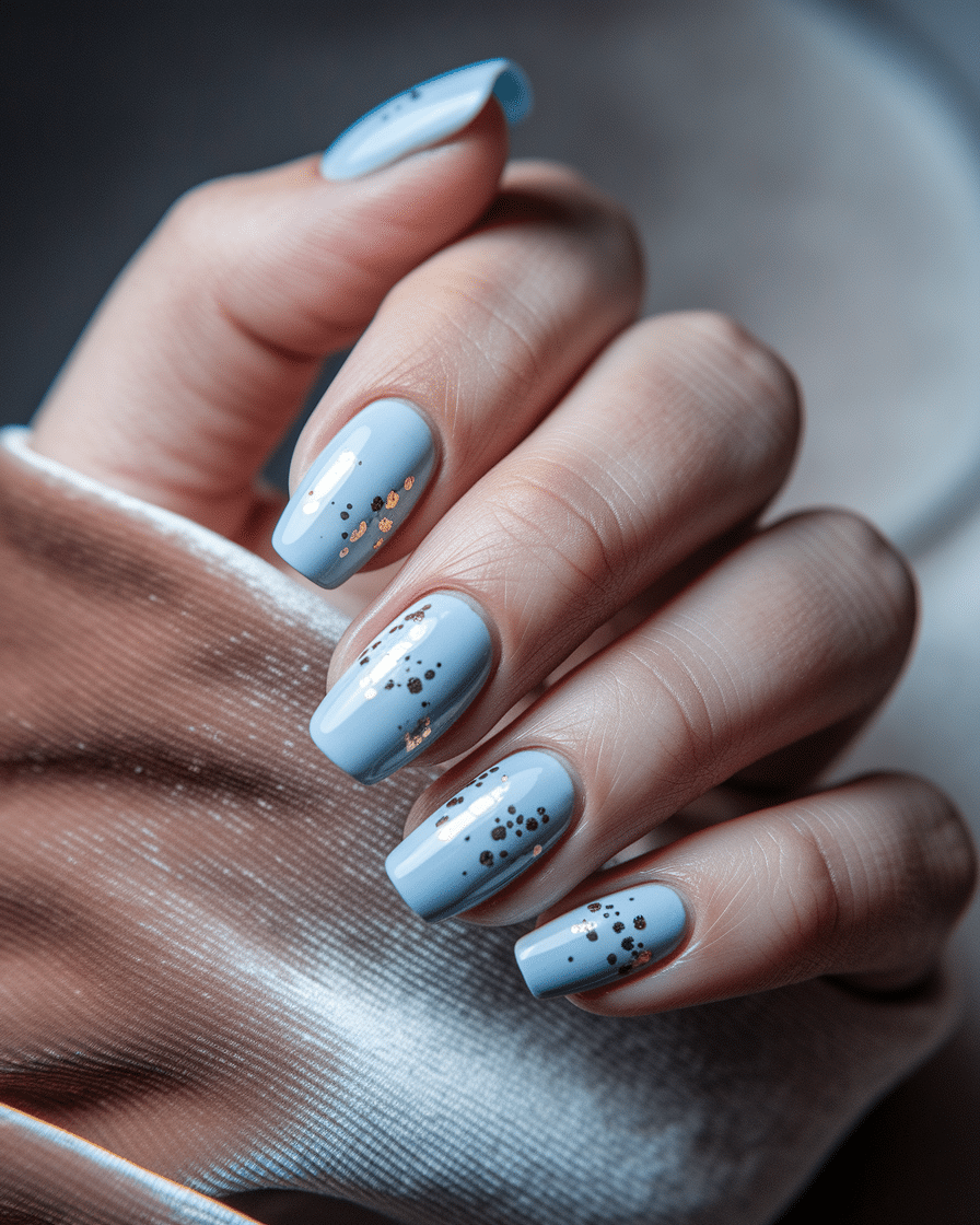 The Rising Trend of Milky Blue Nails: Soft, Chic, and Effortlessly Stylish