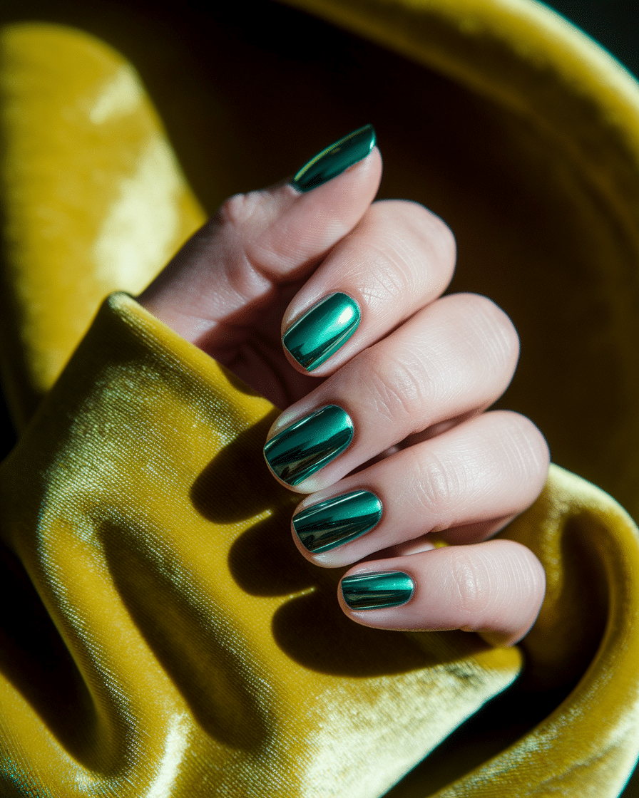 The Allure of Deep Green Nails: A Timeless Trend That Elevates Every Look