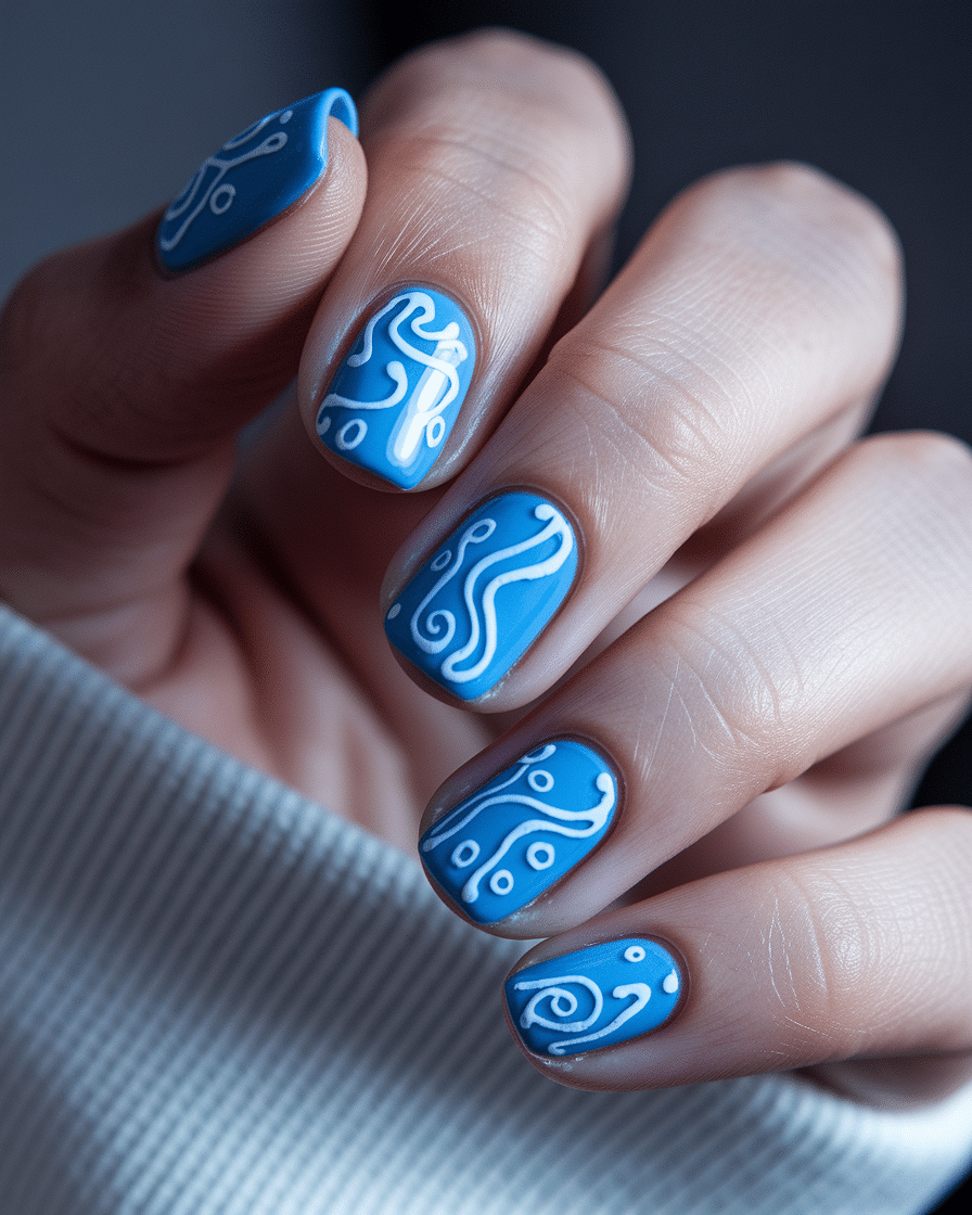 The Rising Trend of Milky Blue Nails: Soft, Chic, and Effortlessly Stylish