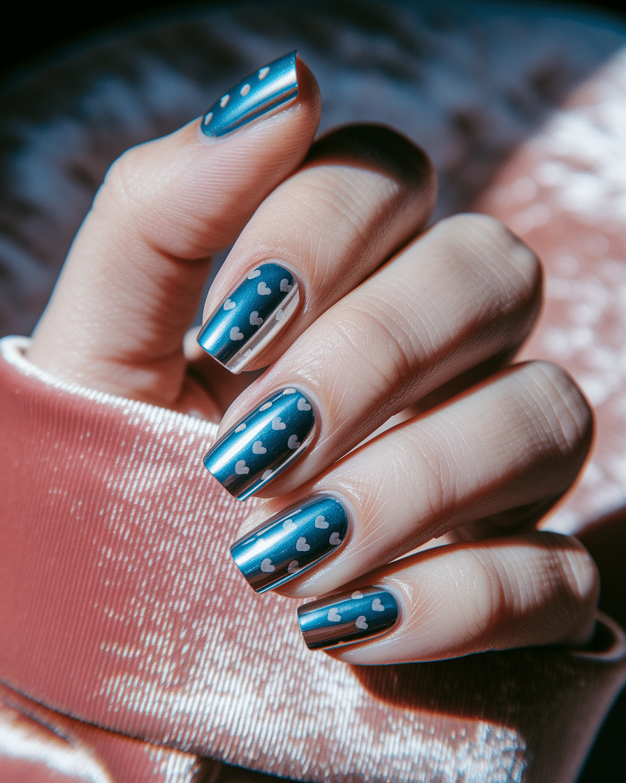 Romantic Nail Designs with a Bold Twist: Why Blue is the New Valentine’s Favorite