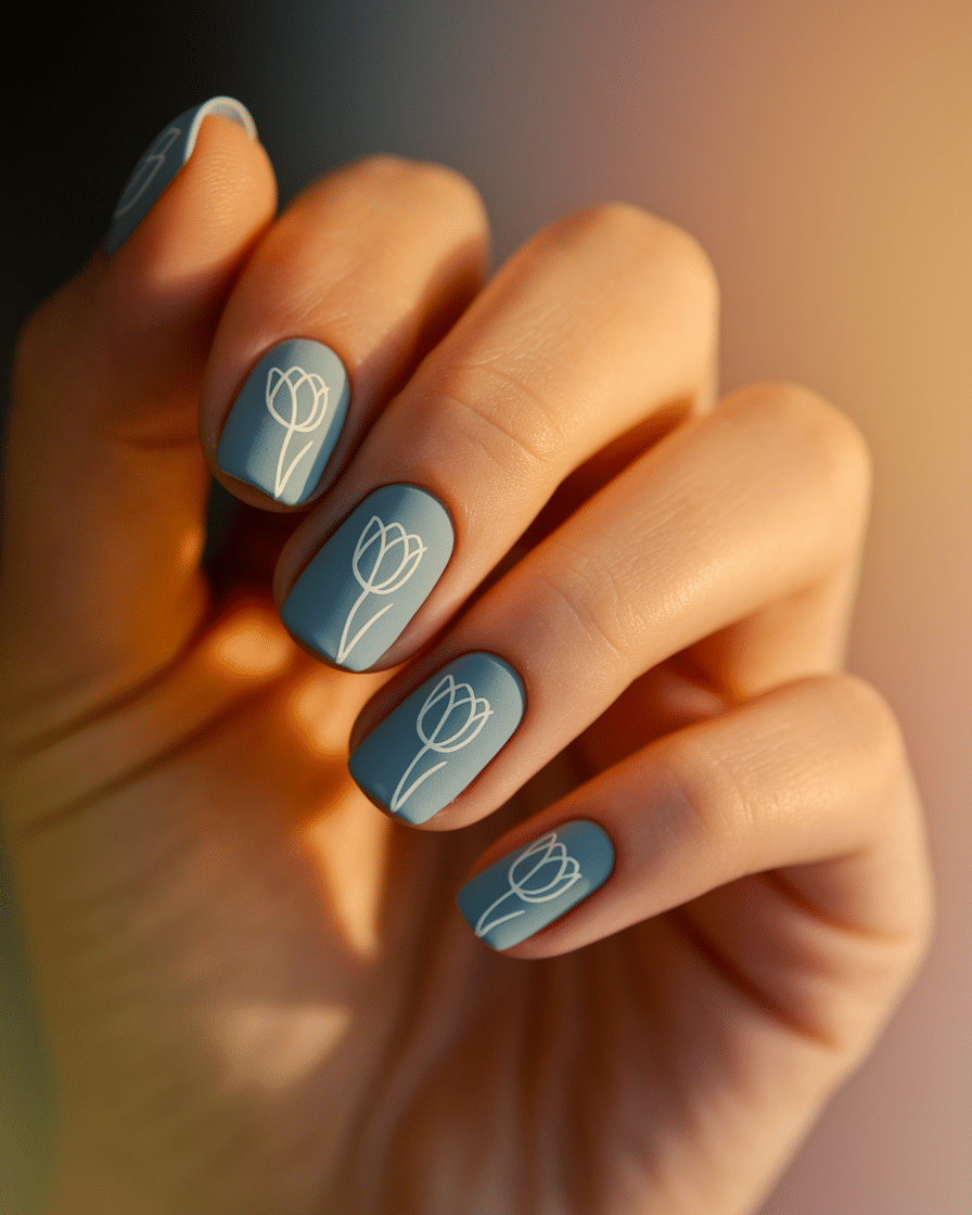 0016_1_a-close-up-photograph-of-a-hand-with-ele_MJ4W5wI9SWuQwA19pYmfTQ_ByUNYwalRkSJdVUBN5qPvQ Captivating Floral Nail Designs: A Closer Look at Blue Tulip-Inspired Manicures
