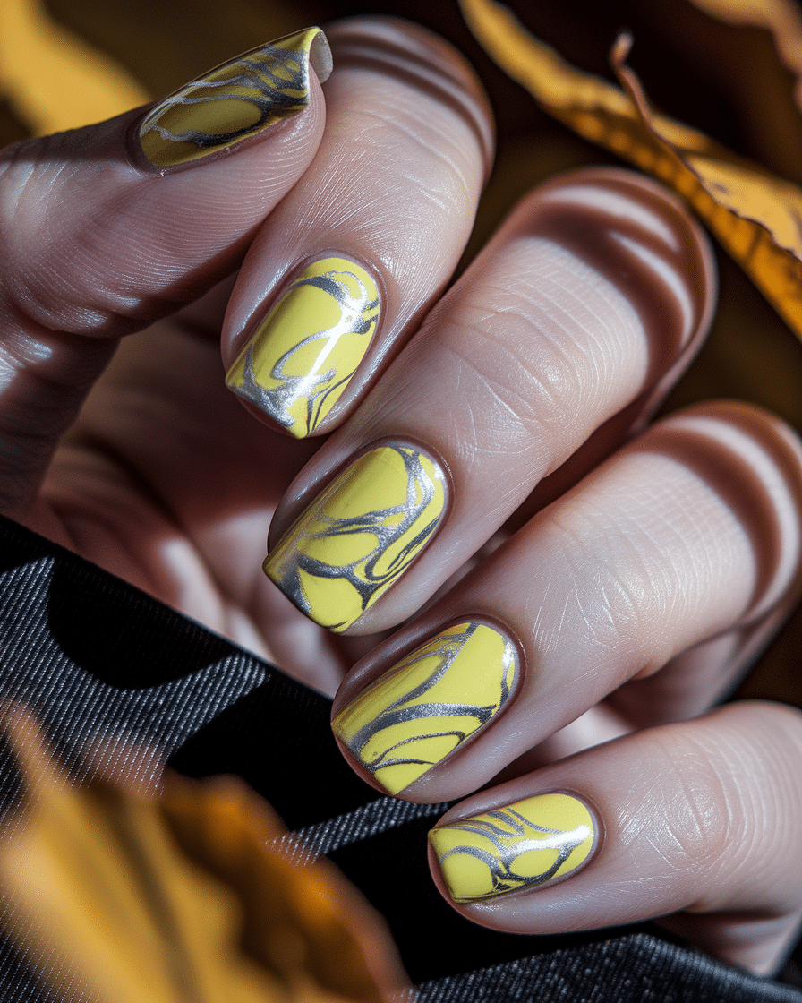 0016_3_a-close-up-photograph-captures-the-intri_QpYfrwzhQBiWSpNC87hzqw_dsbzzAnzTwqCLx_HtftWmw The Ultimate Guide to Silver and Yellow Nail Designs for a Bold and Elegant Look