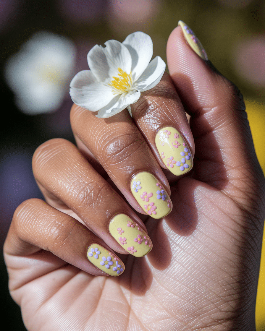 Fresh Nail Ideas with Floral and Yellow Designs for Every Season