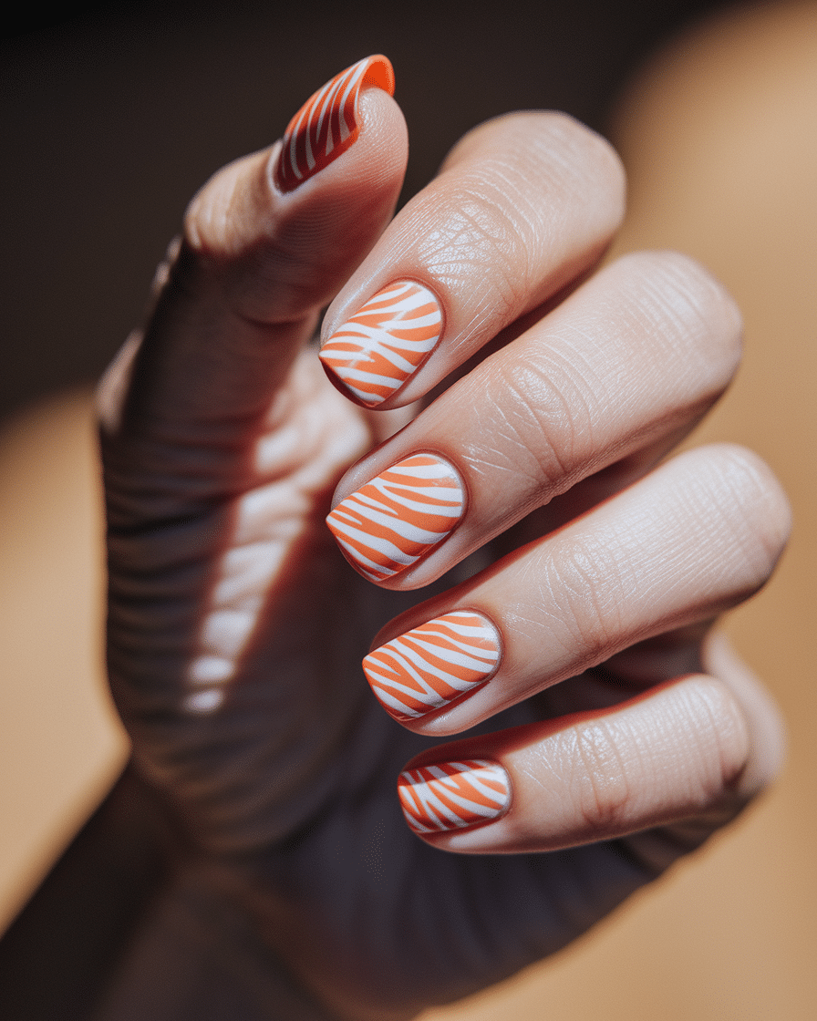 0001_3_in-a-close-up-photograph-a-hand-graceful_aTkXnC_mTTa7qEuvrUEfLA_uyTqoUWdRNChTMy9l6Ocmw French Tip Nail Designs That Add a Bold, Citrus Twist to Your Look