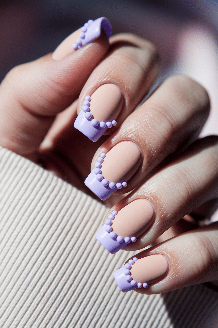 0002_2_a-close-up-photograph-captures-a-beautif_Qdn0yAa7Q1C5Sq4QxBBFVQ_kfTrHigYSFKIoZC3RpZewg_cover Matte Pastel Nail Designs with a Playful Twist: The Charm of Asymmetrical French Tips and 3D Bubble Art