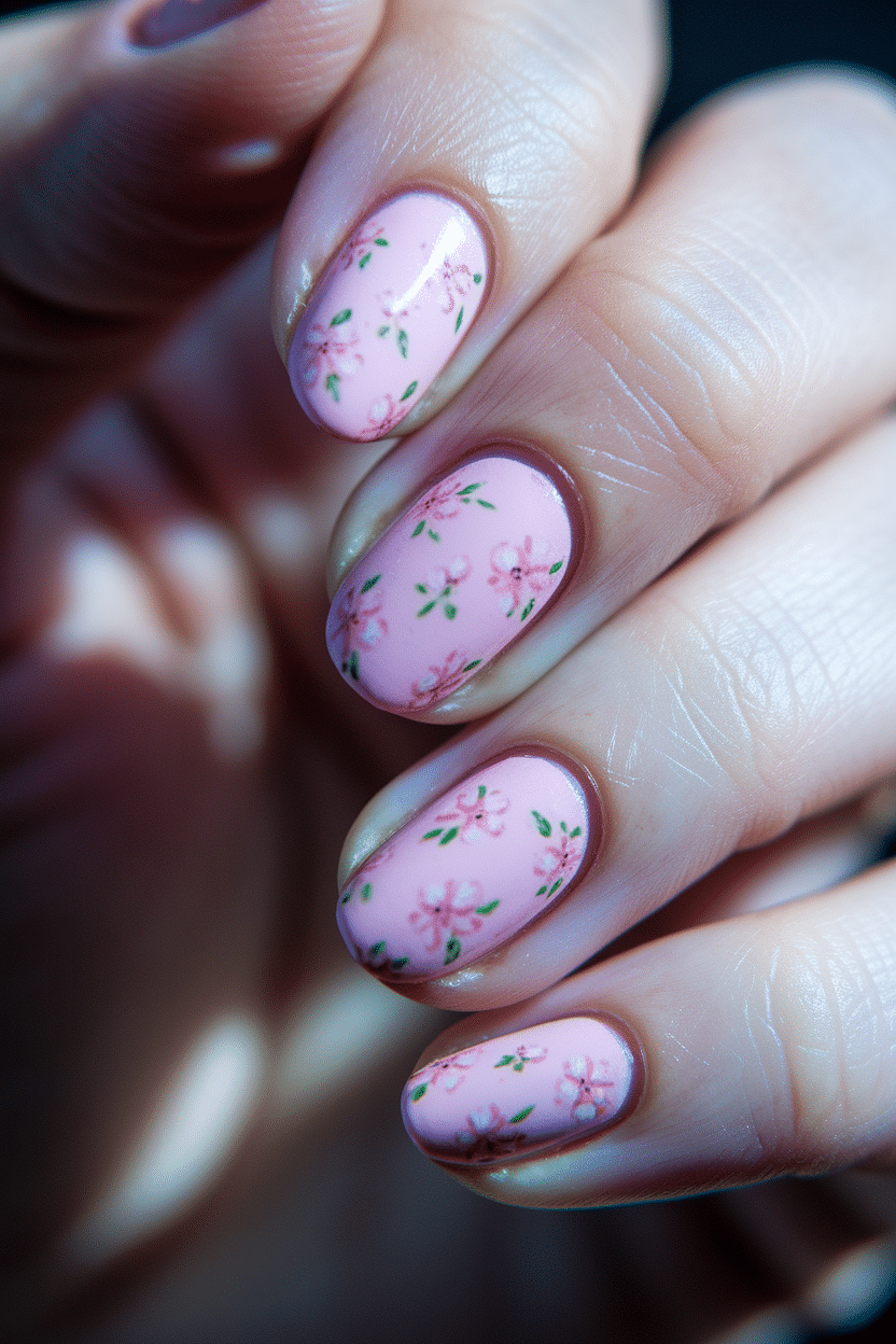 Summer Nail Ideas That Highlight the Timeless Beauty of Pink Almond Designs