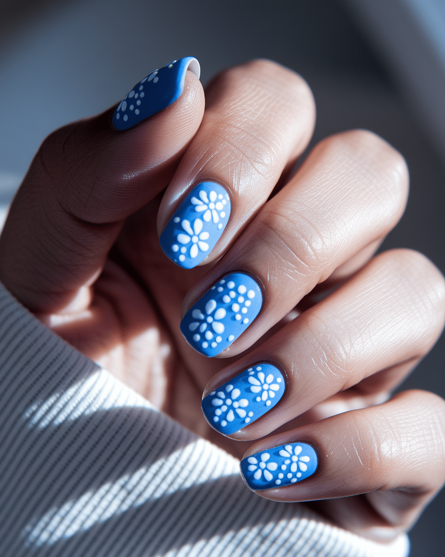0002_3_a-close-up-photograph-of-a-beautiful-han_mkdwMADhTbC8vo8vzLrd0g_H9Y6P0HmRya_S9J5tCpgyQ Discover the Beauty of Blue Flower Nail Designs with a Minimalist Twist