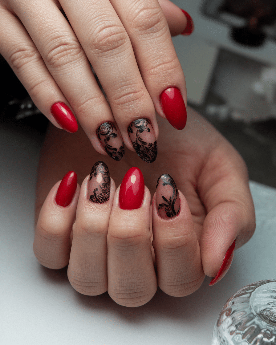 0002_3_a-photo-of-a-hand-with-nails-of-scarlet-_uRP04z5dRF-rcI37LymsOQ_McOZs1YfRxyCaC6F9UP9CQ Vintage Red Nail Ideas That Never Go Out of Style