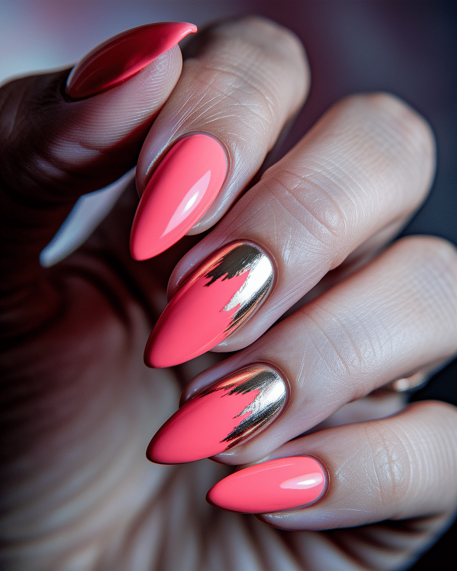 Elegant Nail Design Ideas with Warm Tones and Luxurious Accents