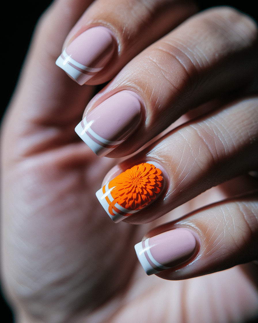 Trending Floral French Tips for Every Season