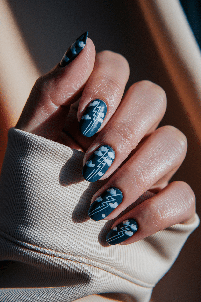 0003_2_a-close-up-photograph-of-a-gracefully-po_g1qU0KplQGud96l5zKoD5A_JqJGms9DRLiha3gqSwfCAQ Dreamy Blue Nail Designs Inspired by Summer Skies