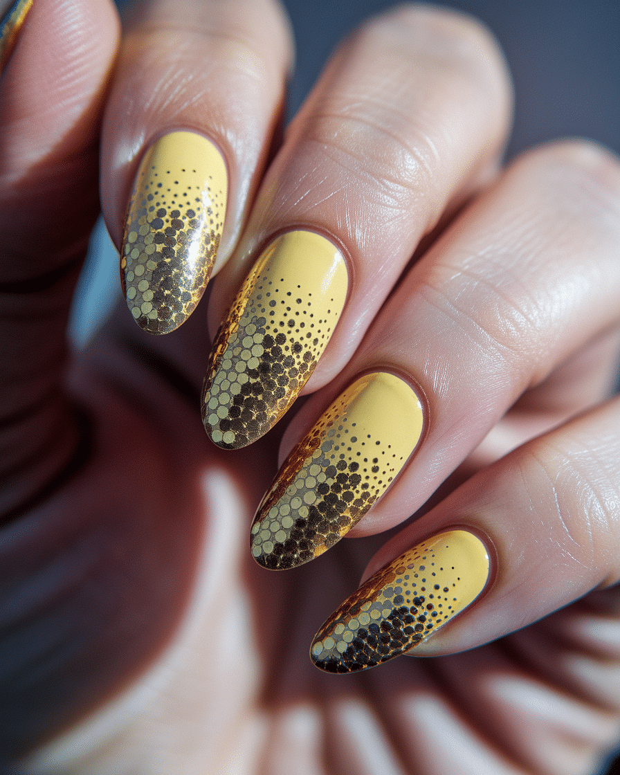 0003_4_a-close-up-photograph-captures-the-intri_mwlsldFWQrClBStuP78J4A_jXKpeoeCQj-mDiSuvn0zIg The Radiant Appeal of Yellow and Gold Nails for a Bold, Vibrant Look