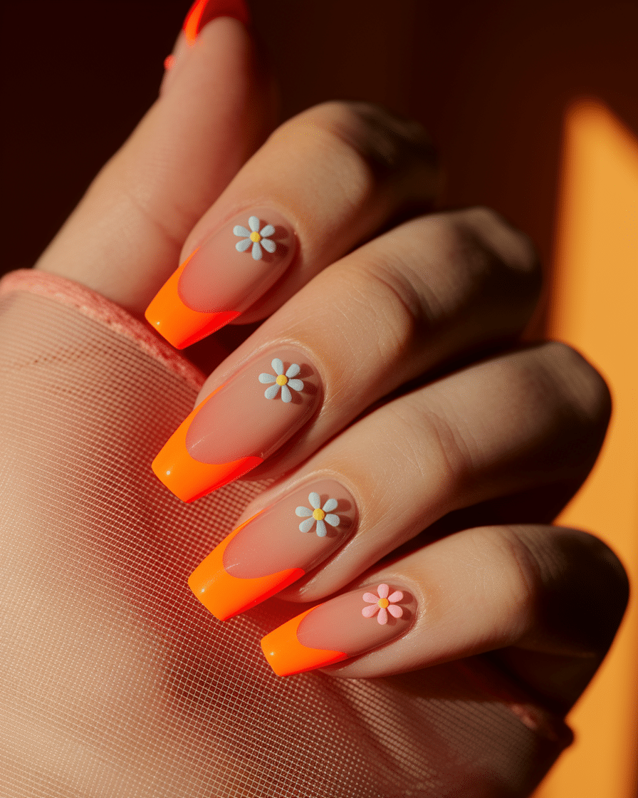 Trending Floral French Tips for Every Season