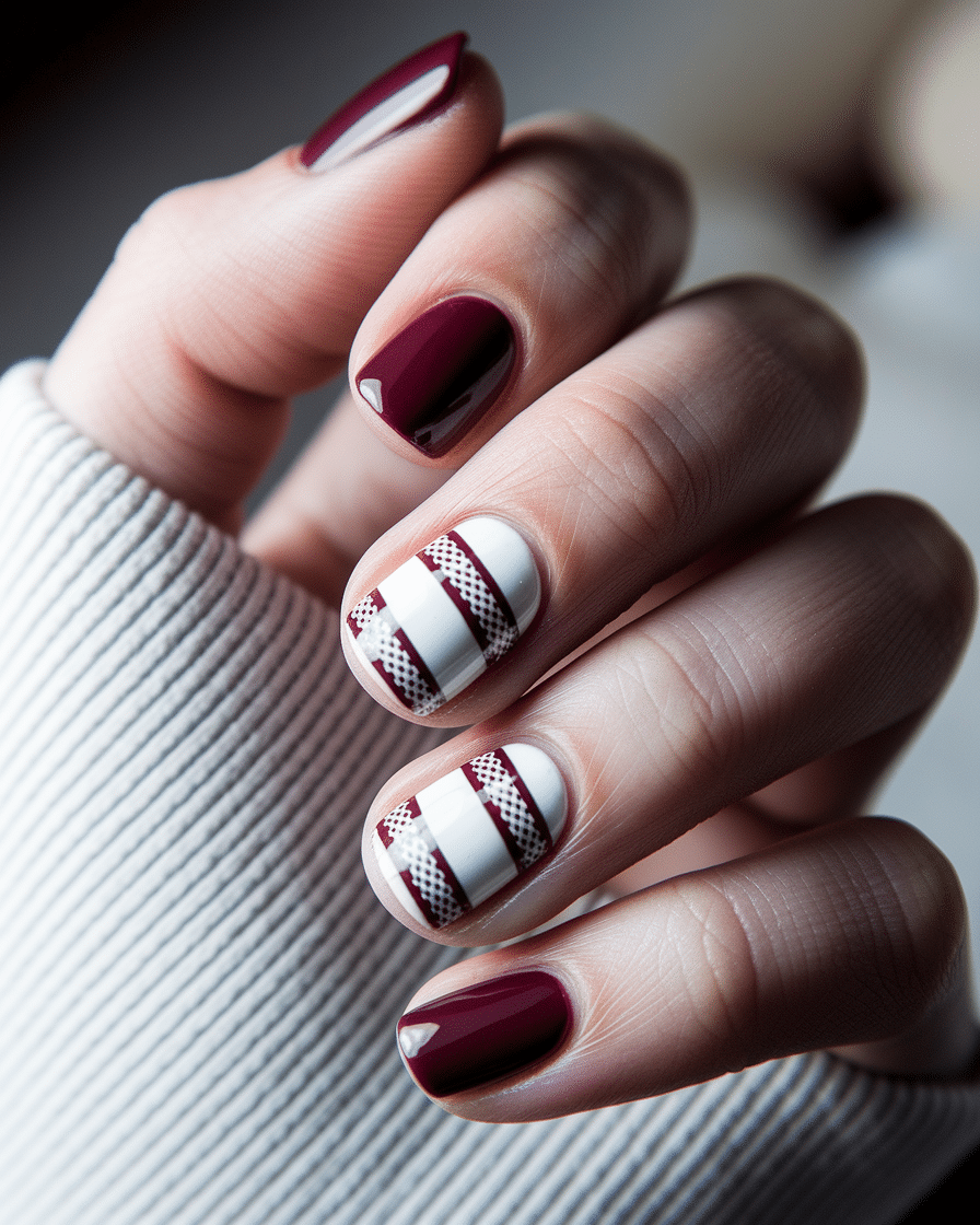 0004_2_a-close-up-photograph-captures-the-intri_5cPMEcK4RESt2XSAil_Liw_-293wIGhQPuXmmE7x_SyqA Elegant Winter Nail Inspiration with Burgundy and White