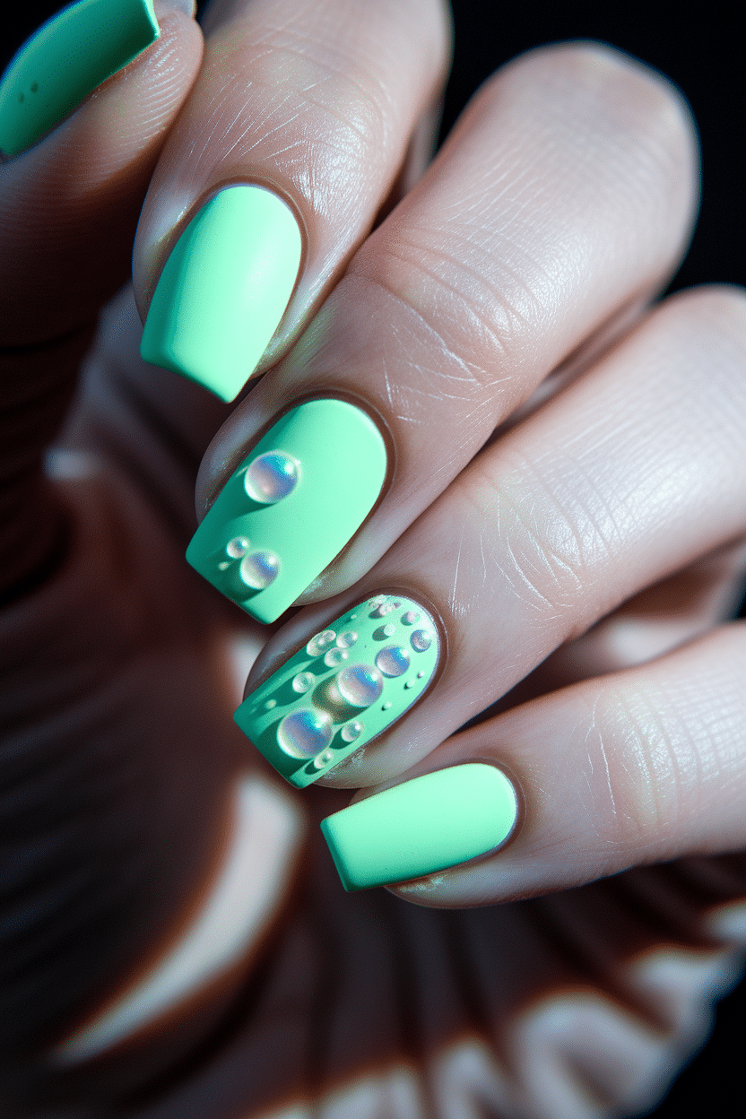 0004_3_a-close-up-photograph-of-a-beautiful-han_v6zTyI11Ro-Uk-NGwrovTA_dJzBsIshTwa24b54T645jQ Matte Pastel Nail Designs with a Playful Twist: The Charm of Asymmetrical French Tips and 3D Bubble Art