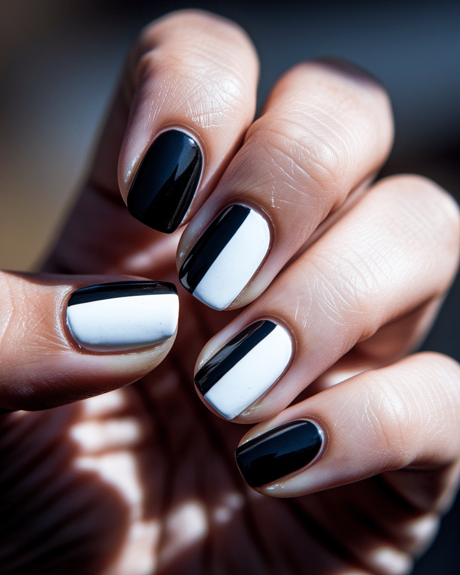 0005_2_a-close-up-photograph-captures-the-intri_D_ncKYLrSgiLVVQi6QLXRQ_x76n0qL-QpacqktCnTR8ow Bold Minimalism: The Rise of Black and White Nail Art in 2025