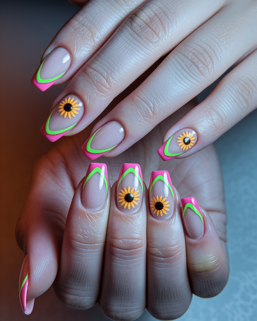 Trending Floral French Tips for Every Season