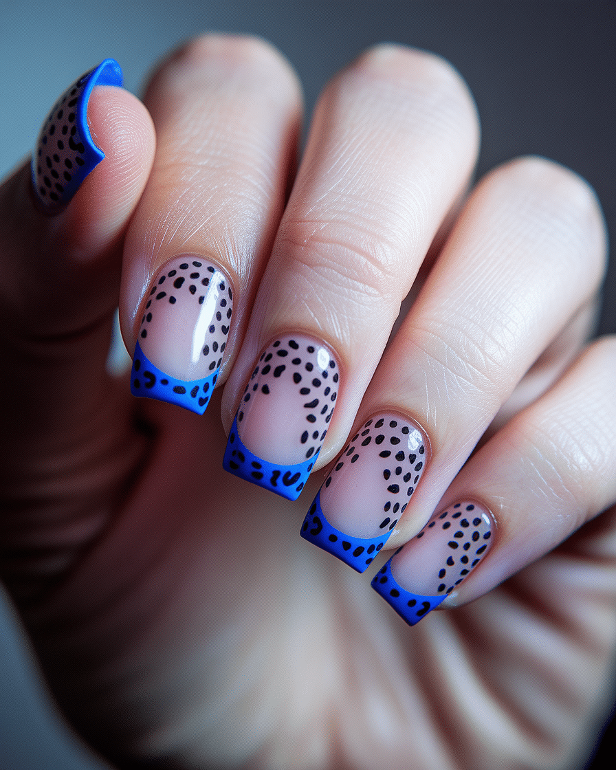 Bold and Stylish Animal Print Nails: How Blue Leopard Designs Are Taking Over