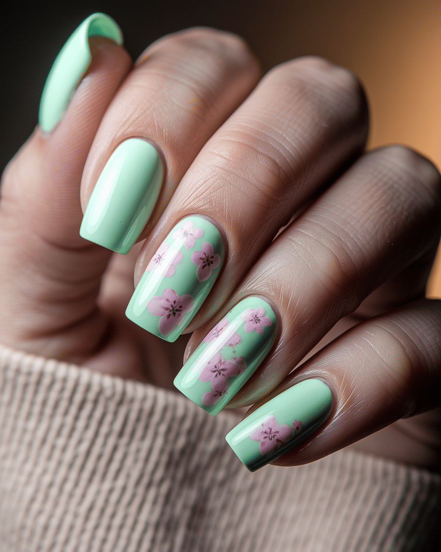 0006_3_a-close-up-photograph-of-a-hand-with-per_lw6nHemfRquygsZEbt5Xvg_sv34Gv_kRu2M4h3g4BAudw Beautiful Floral Nail Designs for the Summer Season
