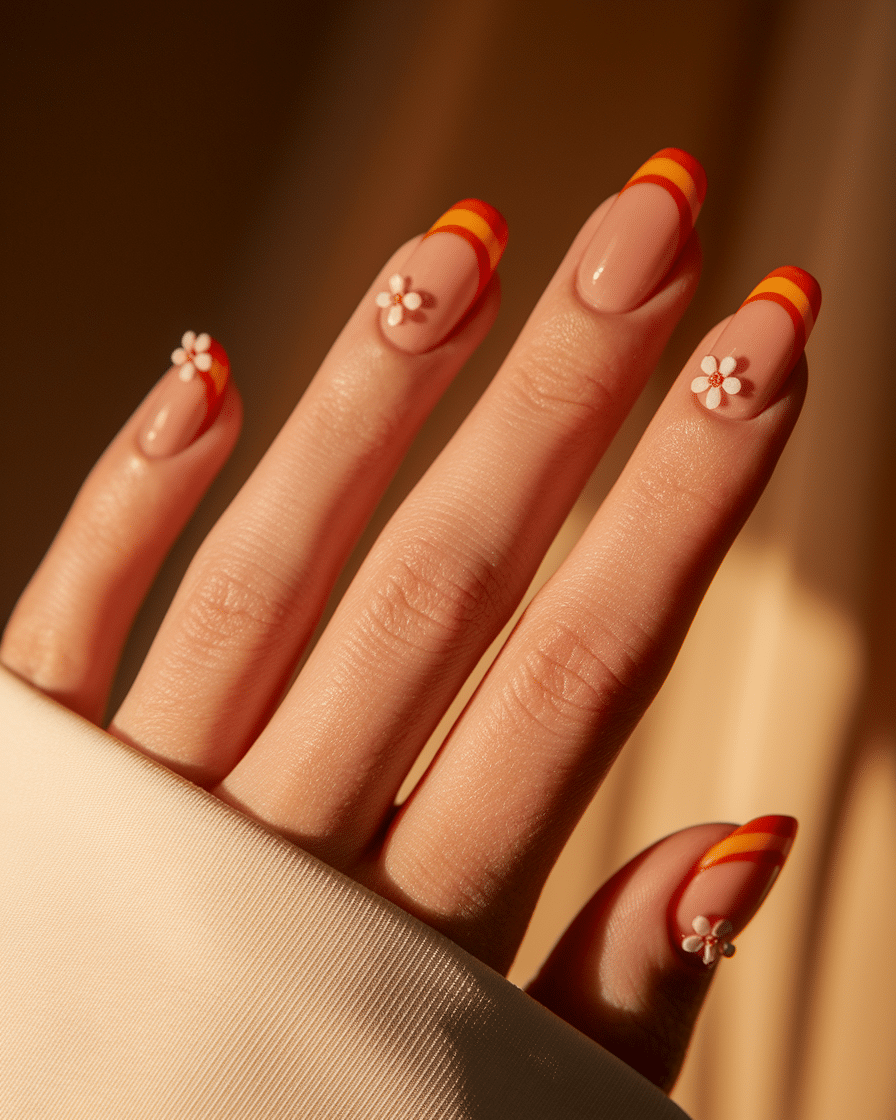 Trending Floral French Tips for Every Season