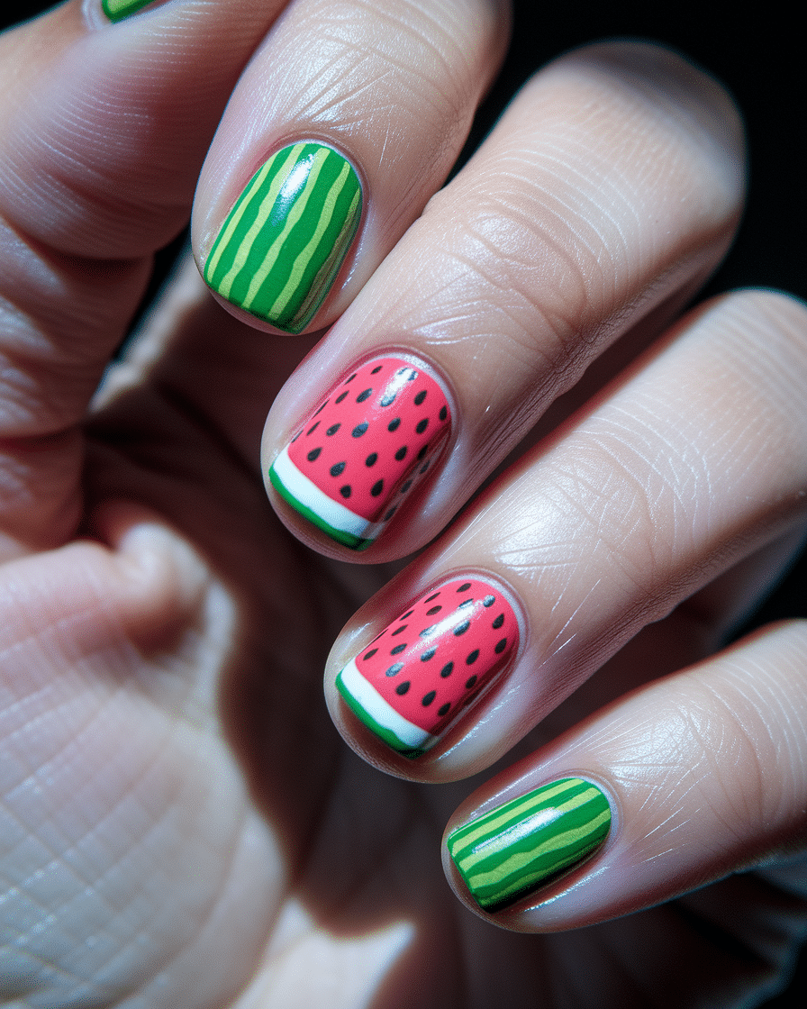Bright and Fun Nail Designs for Short Summer Nails