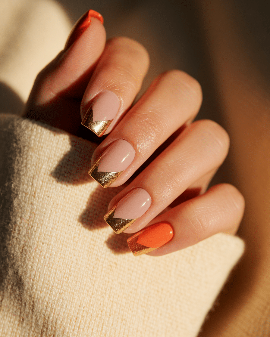 0008_1_a-close-up-photograph-of-a-beautifully-m_2equgXT7SOq4gjQrhpVJiQ_nHGfV7LOT7qQTR4xb0pV_g_cover French Tip Nail Designs That Add a Bold, Citrus Twist to Your Look