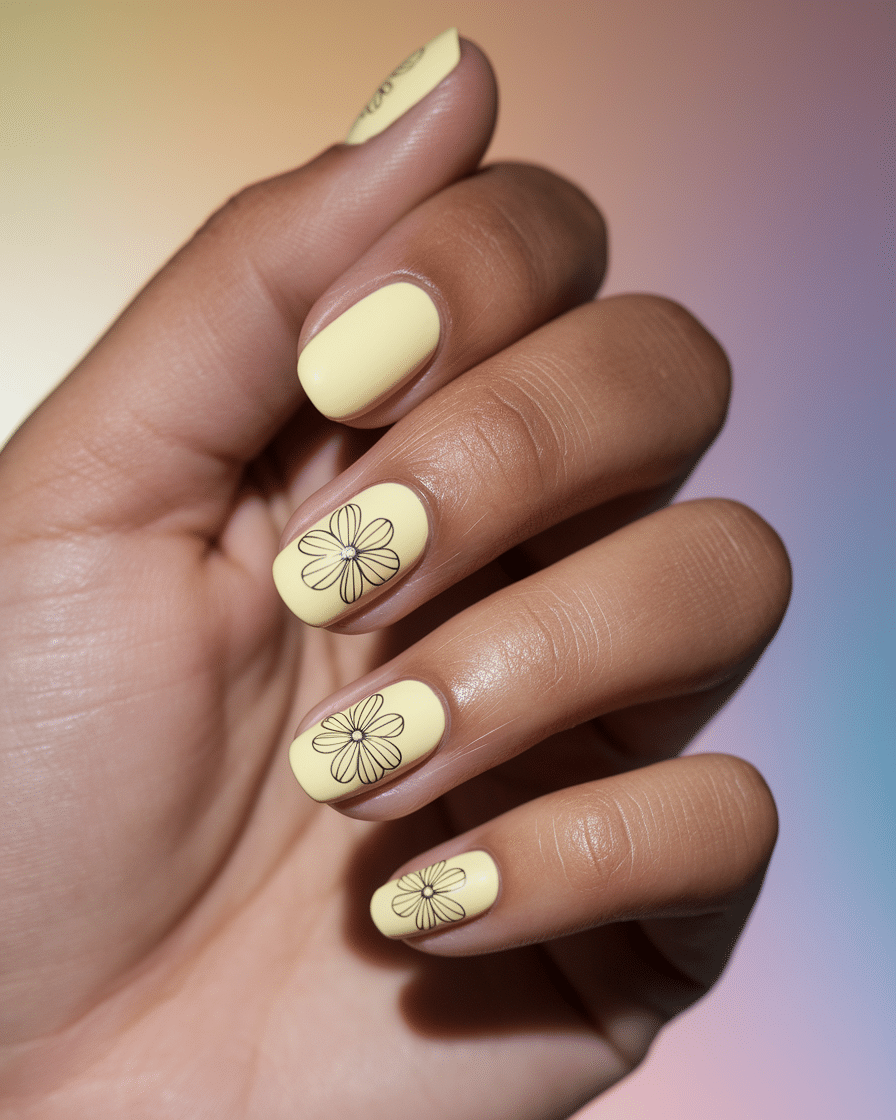 Fresh Nail Ideas with Floral and Yellow Designs for Every Season