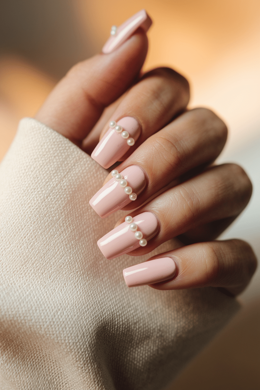 Romantic Nail Designs for Brides: Soft Pink Styles That Complete the Perfect Wedding Look