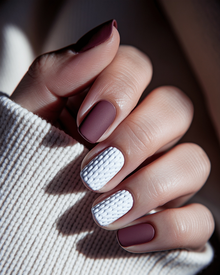 0008_2_a-close-up-photograph-captures-the-intri_ALuBMgdNQ7WEm8aQCso61A_mohhKYLvSgKsuUPCPAiaiQ_cover Elegant Winter Nail Inspiration with Burgundy and White