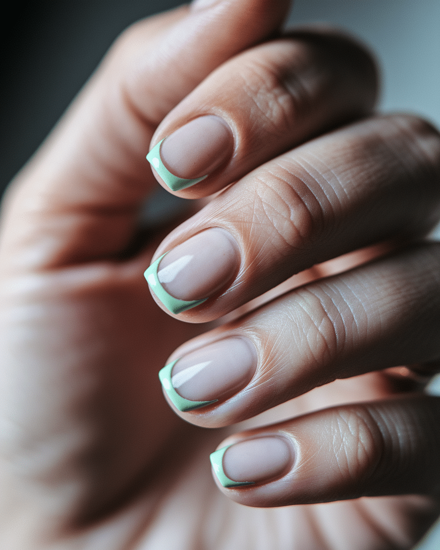 0008_3_a-close-up-photograph-captures-the-exqui_uMD2v5BkTE-6CCifTI0CFQ_hypPE7LHTnOIdUn3itR-8g Trending Nail Styles You’ll Want to Try: The Rise of Green French Tips