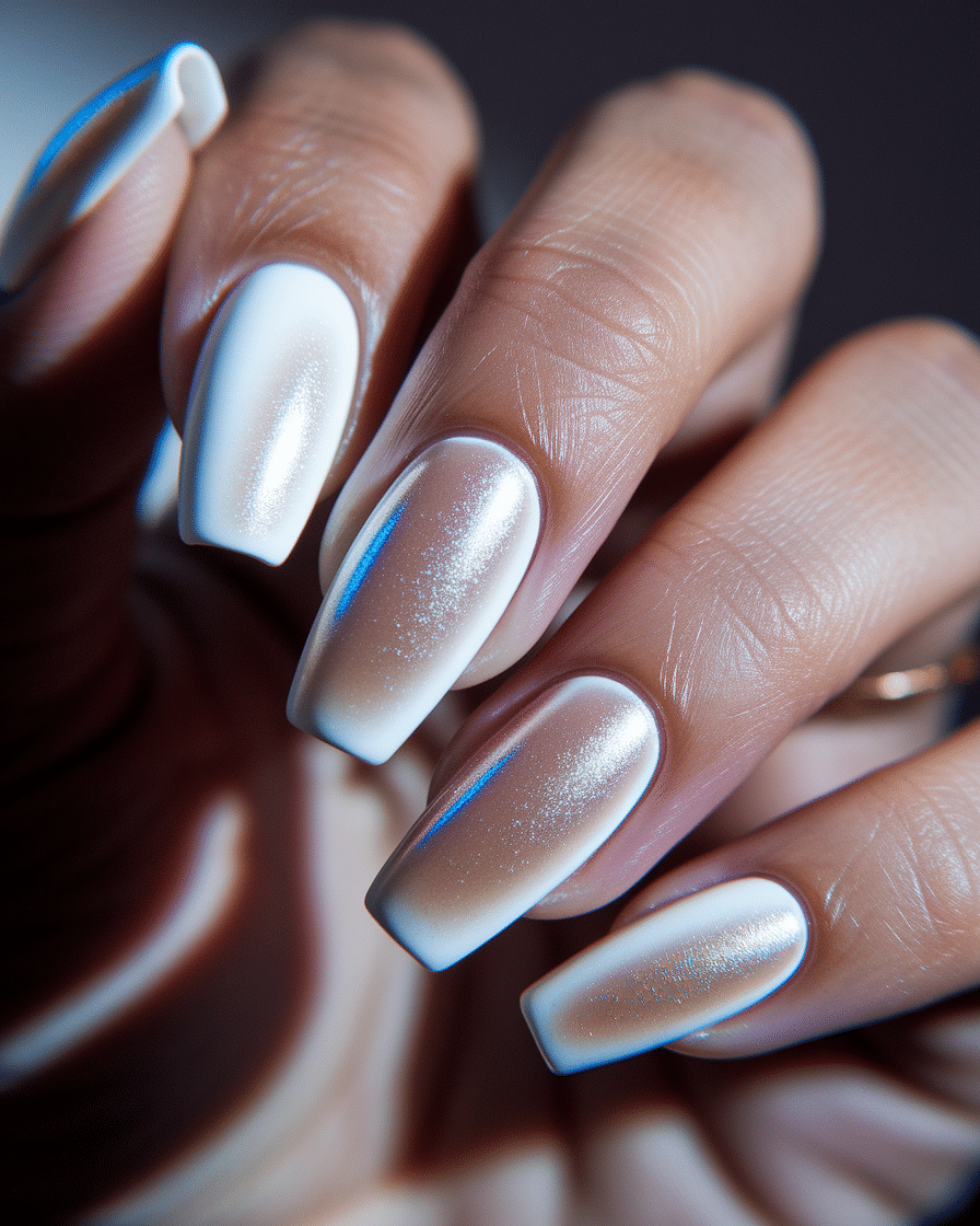 How to Achieve the Perfect Milky Chrome Nail Look for a Modern Minimalist Style