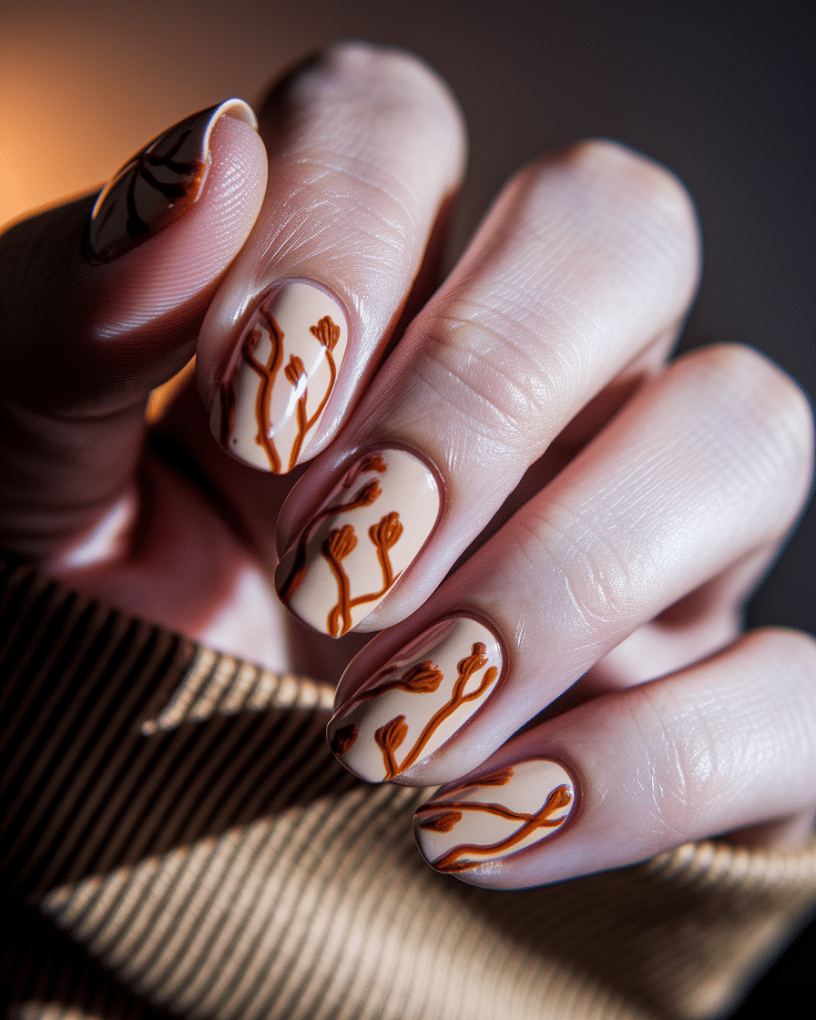 0009_2_a-close-up-photograph-captures-the-intri_GgGDuyEdQyyUTMUeMdVJKA_VLiTM7LWSRyNUOHFYOB_Qg Fall Nail Designs for a Stylish and Cozy Season