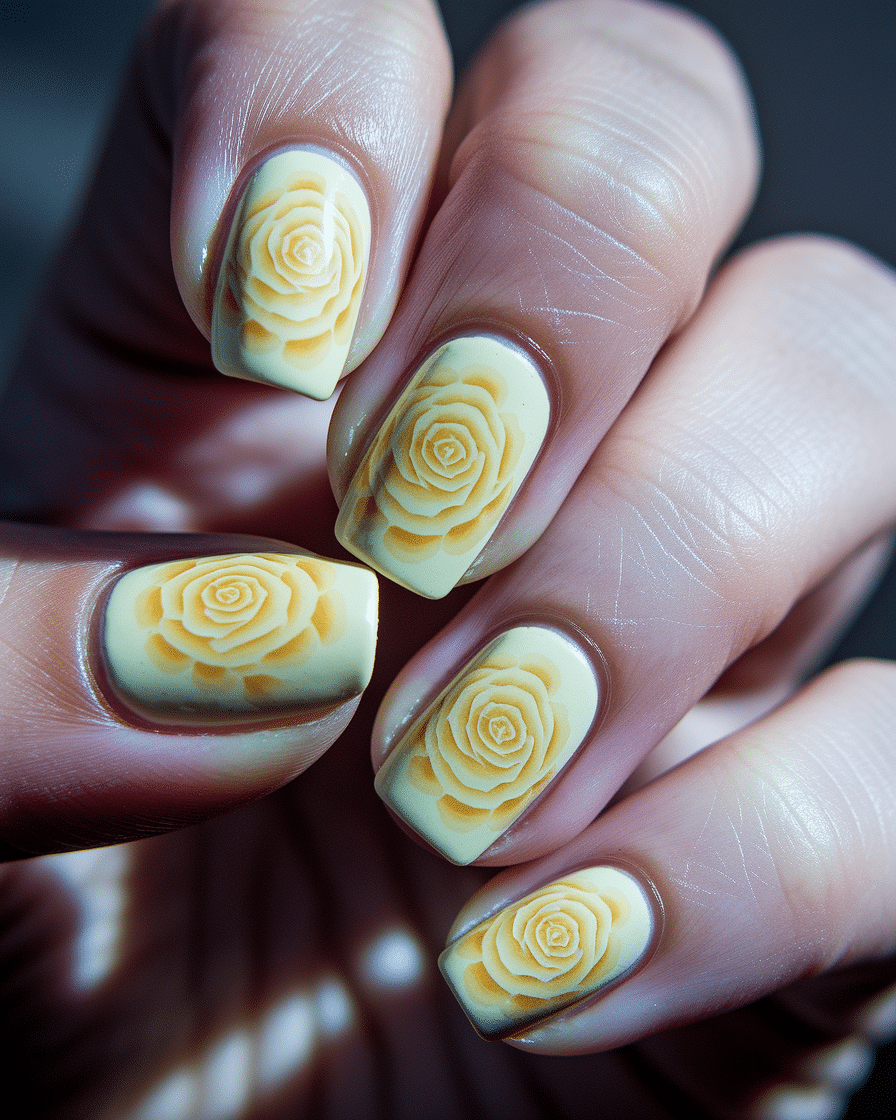 Fresh Nail Ideas with Floral and Yellow Designs for Every Season