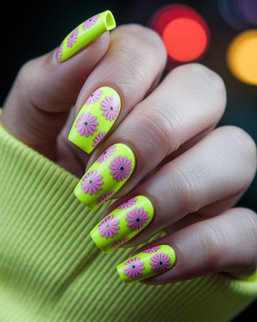 Fresh Nail Ideas with Floral and Yellow Designs for Every Season
