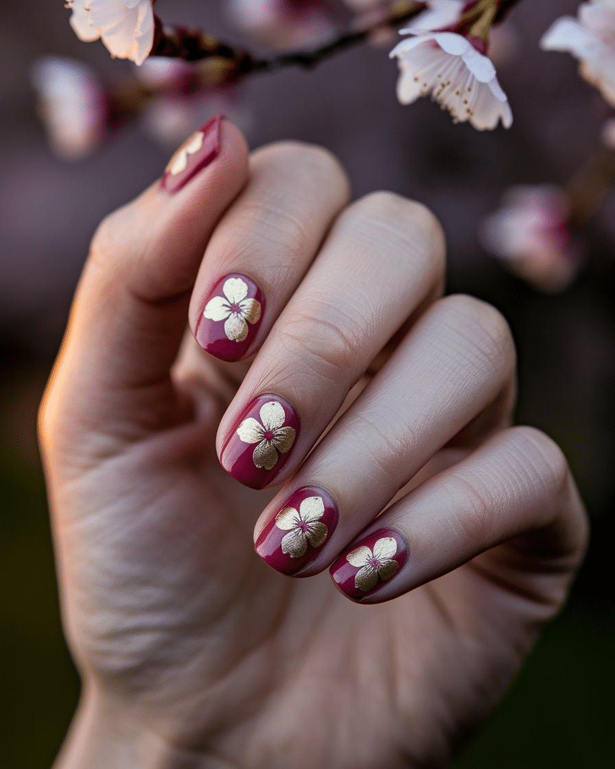 0019_3_in-a-close-up-photograph-a-graceful-hand_DQRPK6rDR0Sqbh5Wc3unCA_8i294Y6zQQyf_brKcghpNQ Elegant Spring Nail Trends with Red and Gold Accents