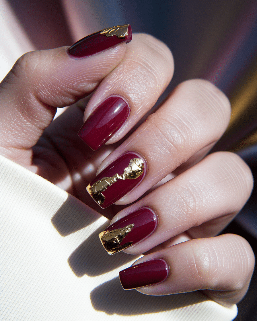 0020_2_a-close-up-photograph-captures-the-intri_jlhQrSEbREW69nO1oRXQzQ_aC5PycB7QXC37GFAHYbnuA Elegant Spring Nail Trends with Red and Gold Accents