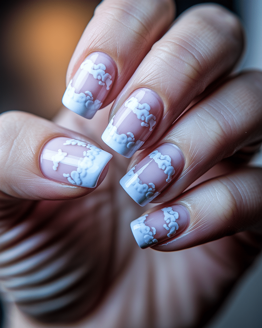 0001_2_a-close-up-photograph-captures-the-intri_WXb-UXVIQNK2R3Dyba3rKg_bGIc0f6iQc6Jrzm2r0LbdA Soft Marble Nail Designs That Look Like Clouds