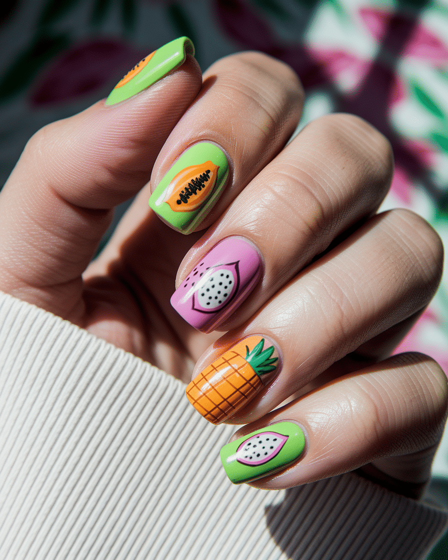 Fresh Nail Art Ideas Inspired by Summer Fruits
