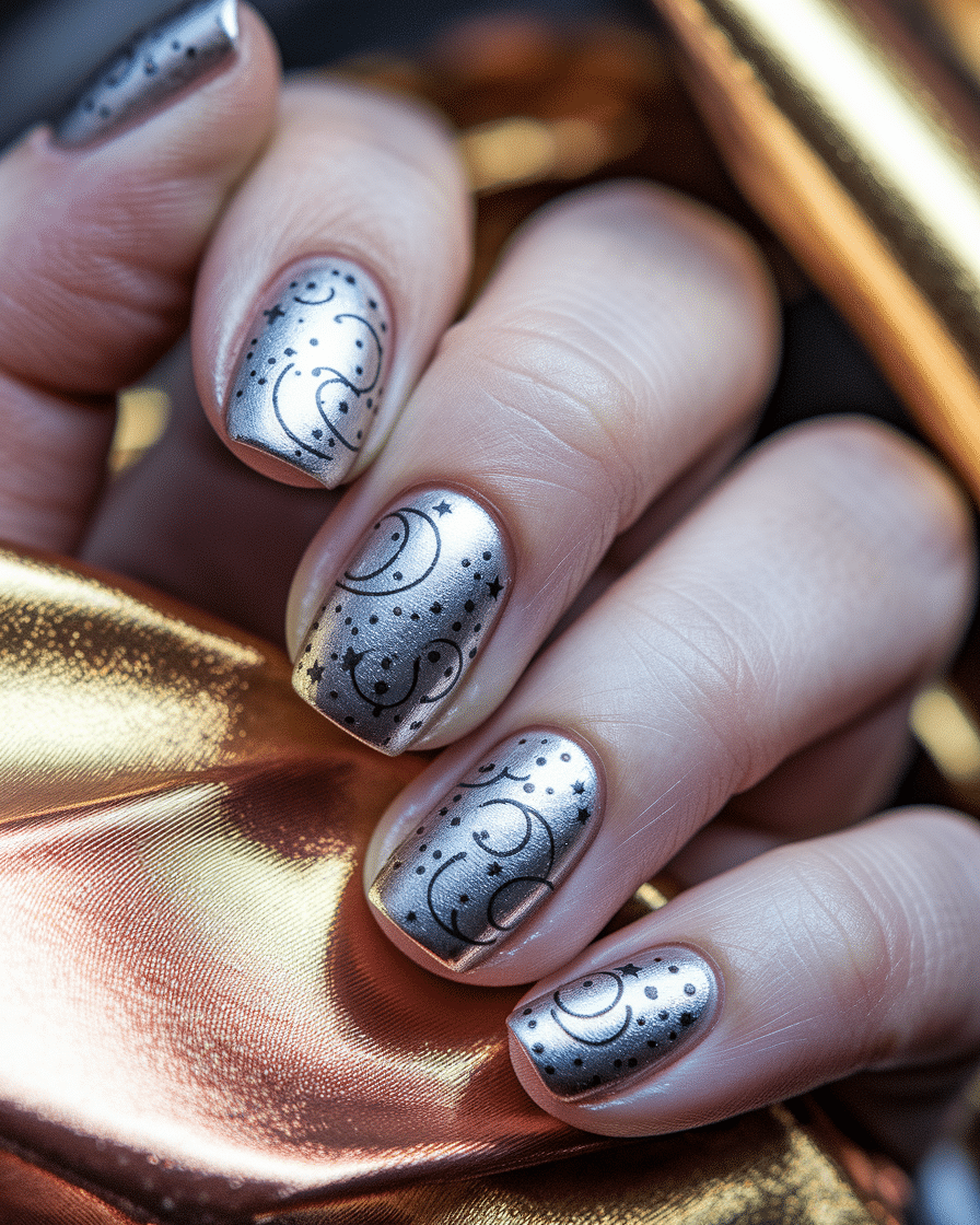 0003_2_a-close-up-photograph-captures-a-hand-wi_l21xEQfhTDqf9qRG705vtA_6wufcUdSRLuWVa1DMJ-IxA Elegant Metallic Nail Designs That Combine Gold, Silver, and Rose Gold Foils