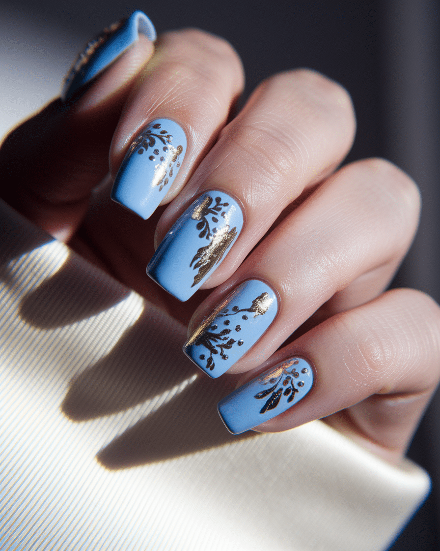 0004_2_a-close-up-photograph-captures-the-exqui_EaTnuPv0TdqyJjGpBRvrUw_y5R_CxicQ3SgM4Yv1JZTew Elegant Floral Nail Designs in Blue for a Modern and Fresh Manicure