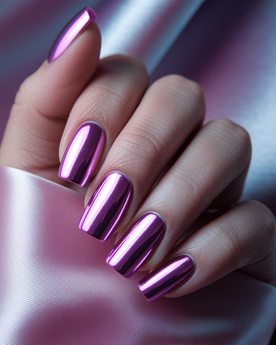 The Best Pink Chrome Nail Ideas to Elevate Your Manicure Game